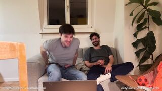 Hetero buddy helps homosexual brother-in-law wanking off