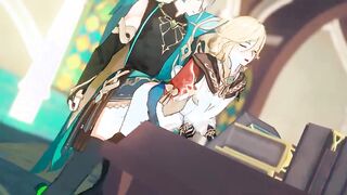 Alhaitham x Kaveh Backshots - Genshin Influence Yaoi Toon