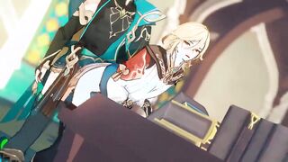 Alhaitham x Kaveh Backshots - Genshin Influence Yaoi Toon