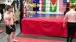 two Gay-for-pay Fellows grapple and concludes up with CUM-SHOT