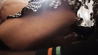 Couldnt stand against a prompt pulverizing from my big black cock fuck stick