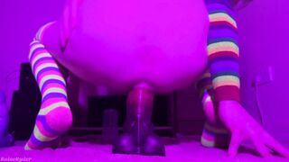 Crazy Femboy Juggling on XL Horsecock OF/Fansly @RaineRyder