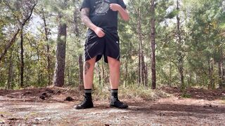 Fapping Off In The Woods