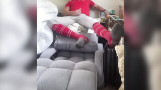 Baseball PlayerJ ockDad87 is at it Again Shooting his Alpha Spunk in Baseball Gear