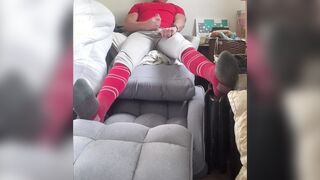 Baseball PlayerJ ockDad87 is at it Again Shooting his Alpha Spunk in Baseball Gear