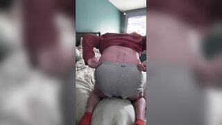 RUMP TAUNT! Beardaddychub taunts his ginormous milky rump!! SPUNK DRILL HIM!
