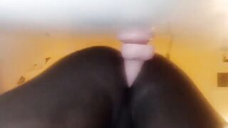 Lean Youngster Juggling On Fake penis