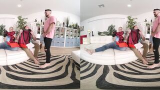 Muscular Sissy in Crimson Underwear Gets Banged by 2 Boys Top POINT OF VIEW