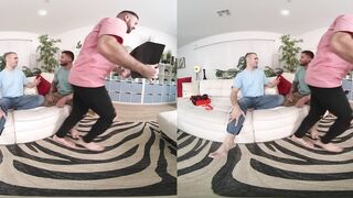 Muscular Sissy in Crimson Underwear Gets Banged by 2 Boys Top POINT OF VIEW