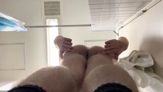 WIGGLING MY legitimate YR SENIOR TEENAGE BUM IN PUBLIC SHOWER PT. 1