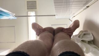 WIGGLING MY legitimate YR SENIOR TEENAGE BUM IN PUBLIC SHOWER PT. 1