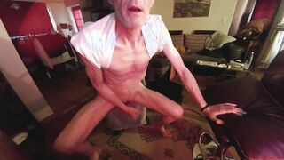 Spunking with Fresh Fake penis while Eyeing Bruce Take In Hatch