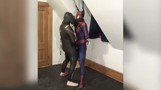 shoeless love glove drone vs spiderman part two
