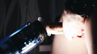 Rotation + Forearms-free-for-all = Incredible ejaculation! Fapping off a humungous molten rod with a hook-up fucktoy Acmejoy - Yan Rosy