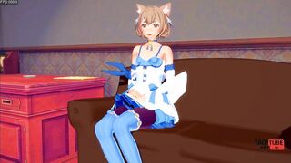 Re Zero Yaoi - Felix Jizzing using a fake penis