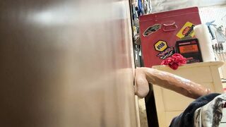 Railing gigantic faux-cock on my back rigid swift and deep