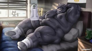 Stunner Playbox collab - Zanefer cartoon