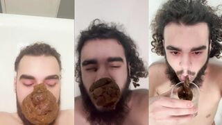 Huge SHIT on FACE toilet Martin Masa