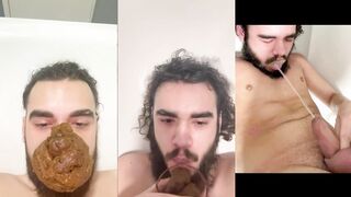 Huge SHIT on FACE toilet Martin Masa