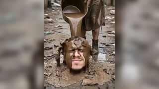 Face trampled into shit