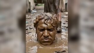 Face trampled into shit