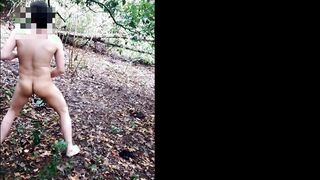 Desnudo en el bosque rica masturbada