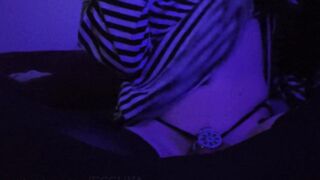 Nice Tart Femboy Shrieks Like a Puppy With Virginity Box And Hips Highs Socks