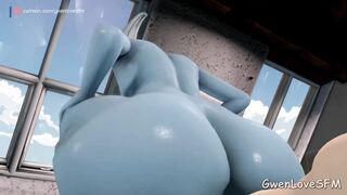 DBS Whis teaching with her fat booty SFM Cartoon