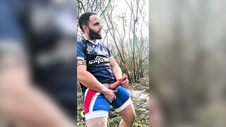 Exhibitionist cyclist Huge SPUNK