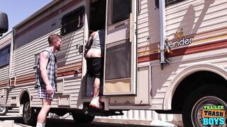 TRAILERTRASHBOYS Tattooed Kinkoer Barebacked By Colt Spence