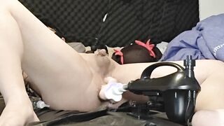 Using a hump machine for ass-fuck onanism until incontinence edited version