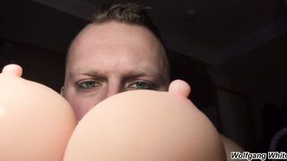 Sissy FPOV Pulverizing Your Taut Cooter And Booty, Frolicking With Your Giant 34DD Jugs