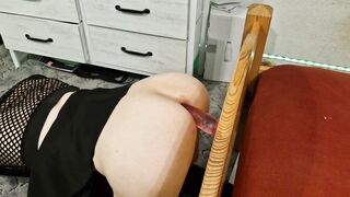 Femboy plays with Fuck stick