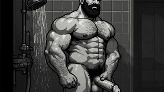Softcore Masculine Audio Bathroom Inhale Wish
