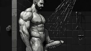 Softcore Masculine Audio Bathroom Inhale Wish