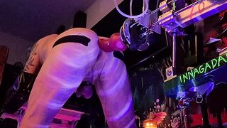 Stroked by the ass fucking mastubator