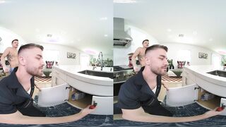 Plumber Fixes Logan Aaronss Leaky Pipes with His XXL Lollipop