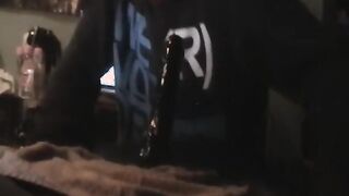 9inch BIG BLACK COCK Lubricant Blow Parent Deep