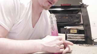 Insane boy mouths fuck stick