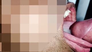 Gloryhole uncircumcised BIG BLACK COCK demolish my gullet