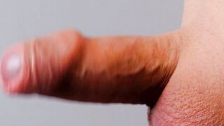 Dude draining lackadaisical chisel and toying with his foreskin becoming swell close-up