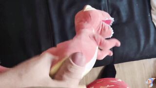 Petite crimson dinosaur