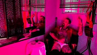 Cigar and jack off sesh.