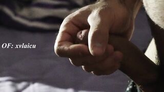 Wedging Big Uncircumcised Lollipop in Boxers & Pawing Rock-hard Solo Queer Taunt