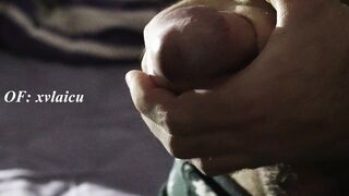 Wedging Big Uncircumcised Lollipop in Boxers & Pawing Rock-hard Solo Queer Taunt