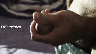 Wedging Big Uncircumcised Lollipop in Boxers & Pawing Rock-hard Solo Queer Taunt