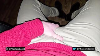 German Dad after work in leather footwear strokes his immense hard-on super-naughty - PhantomGentX