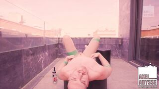 Tattooed Axel Abysse Rides Dildo After Anal Play