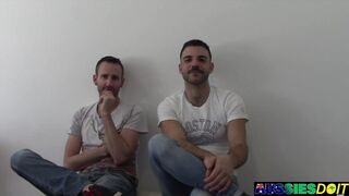 Aussie Bottom Lewis Barebacked By Horny Mason