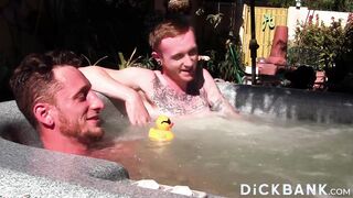 Tattooed Gay Corey Gunz And Dom Ty Jerks Off Outdoors